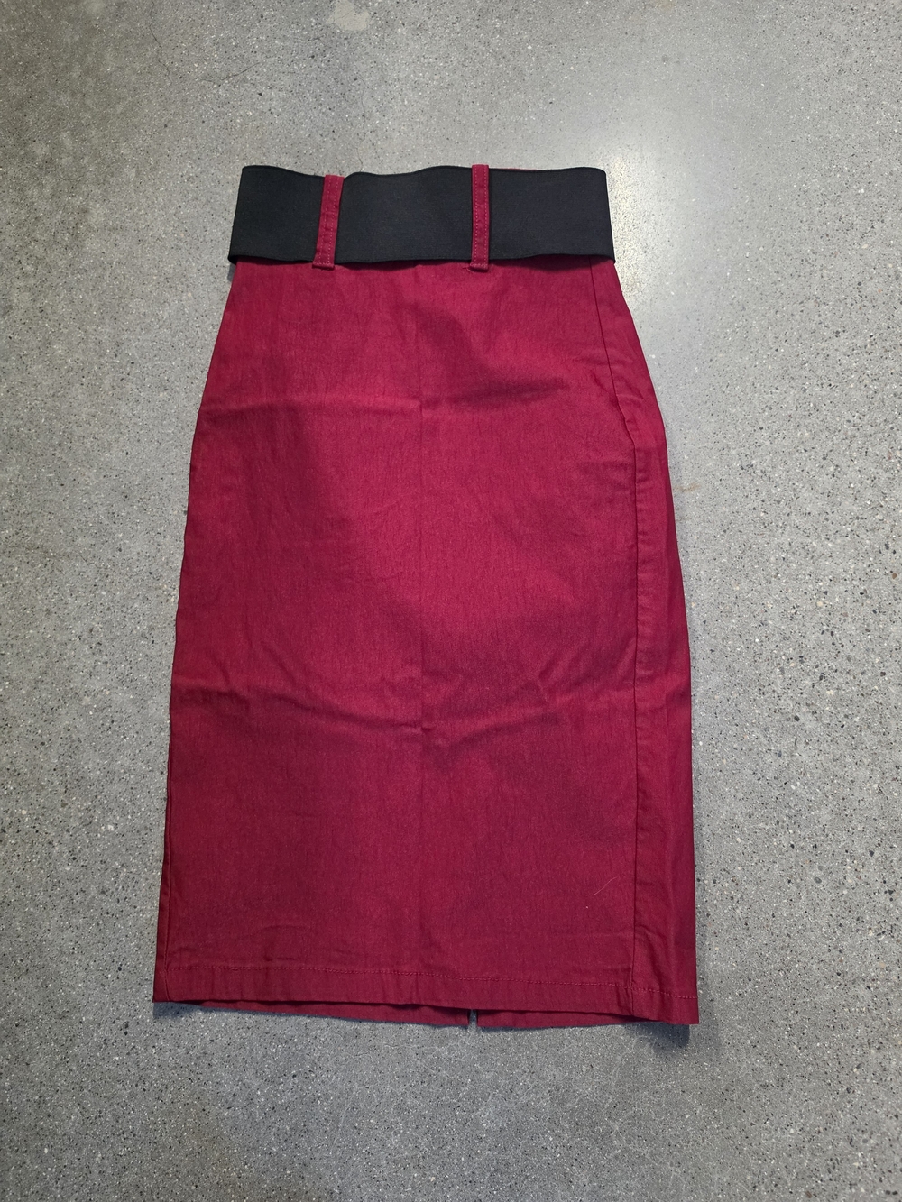 RockSteady Pencil Skirt with Black Waistband